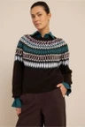 Studio Anneloes Trui Femmy fairisle pu Paars 4