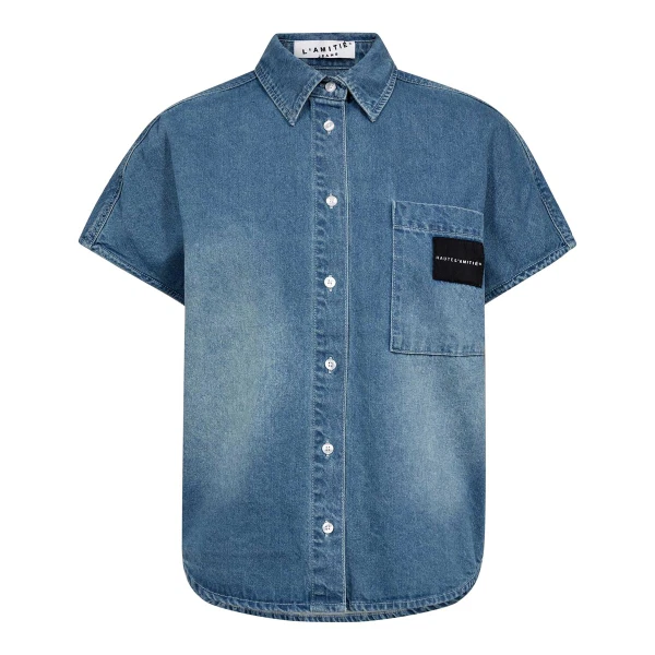 Haute L'Amitié Blouse Denim Blauw 1