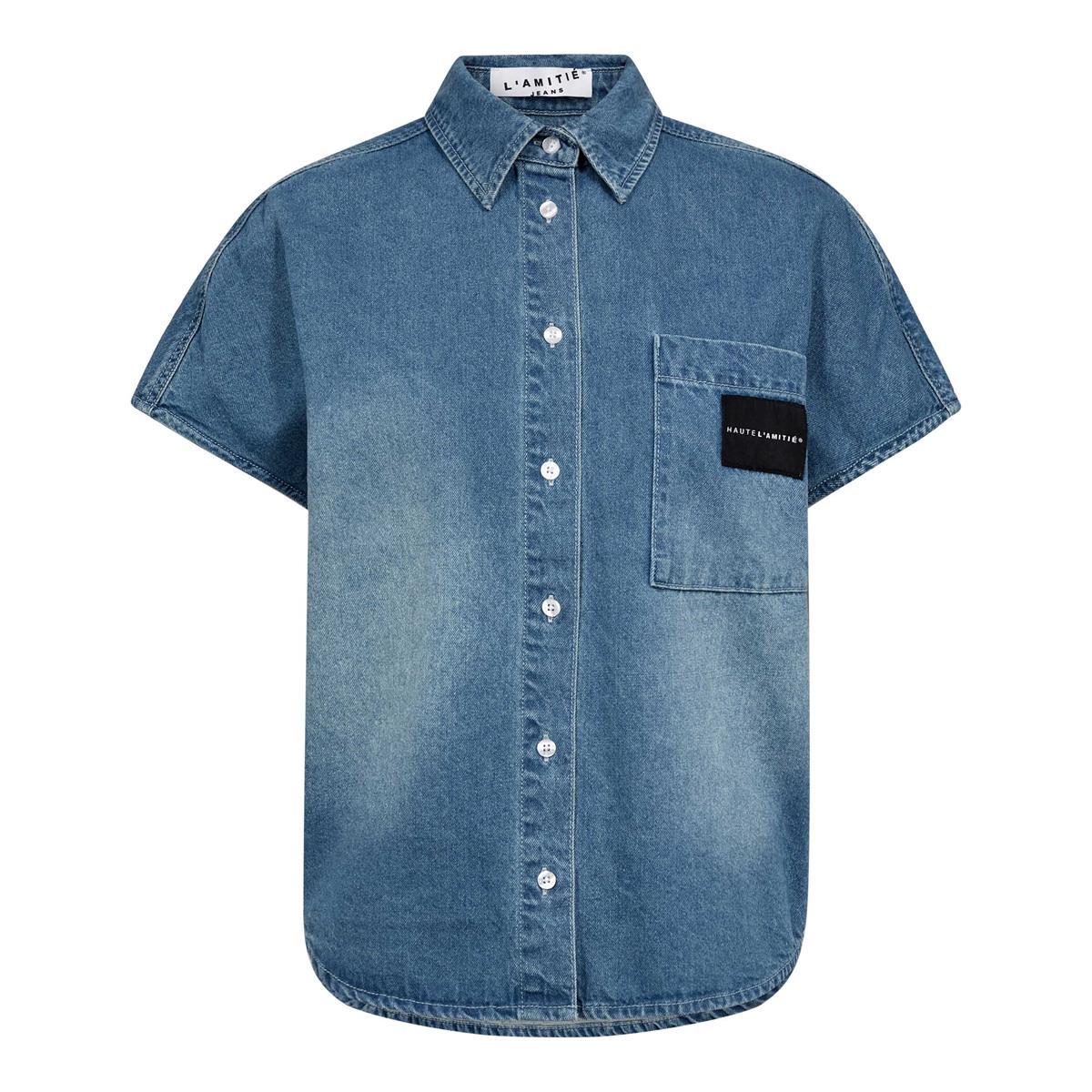 Haute L'Amitié Blouse Denim Blauw 1
