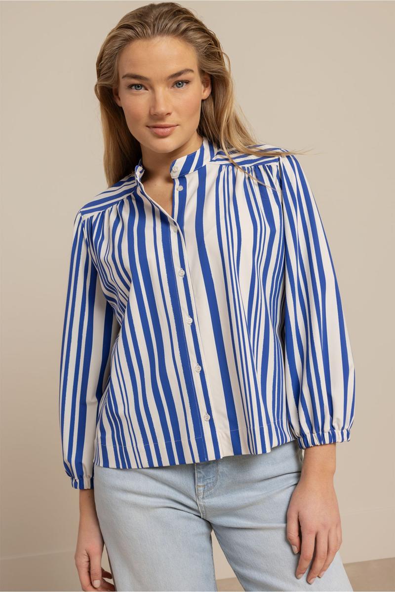 Studio Anneloes Blouse Jinte stripe blou Blauw 4