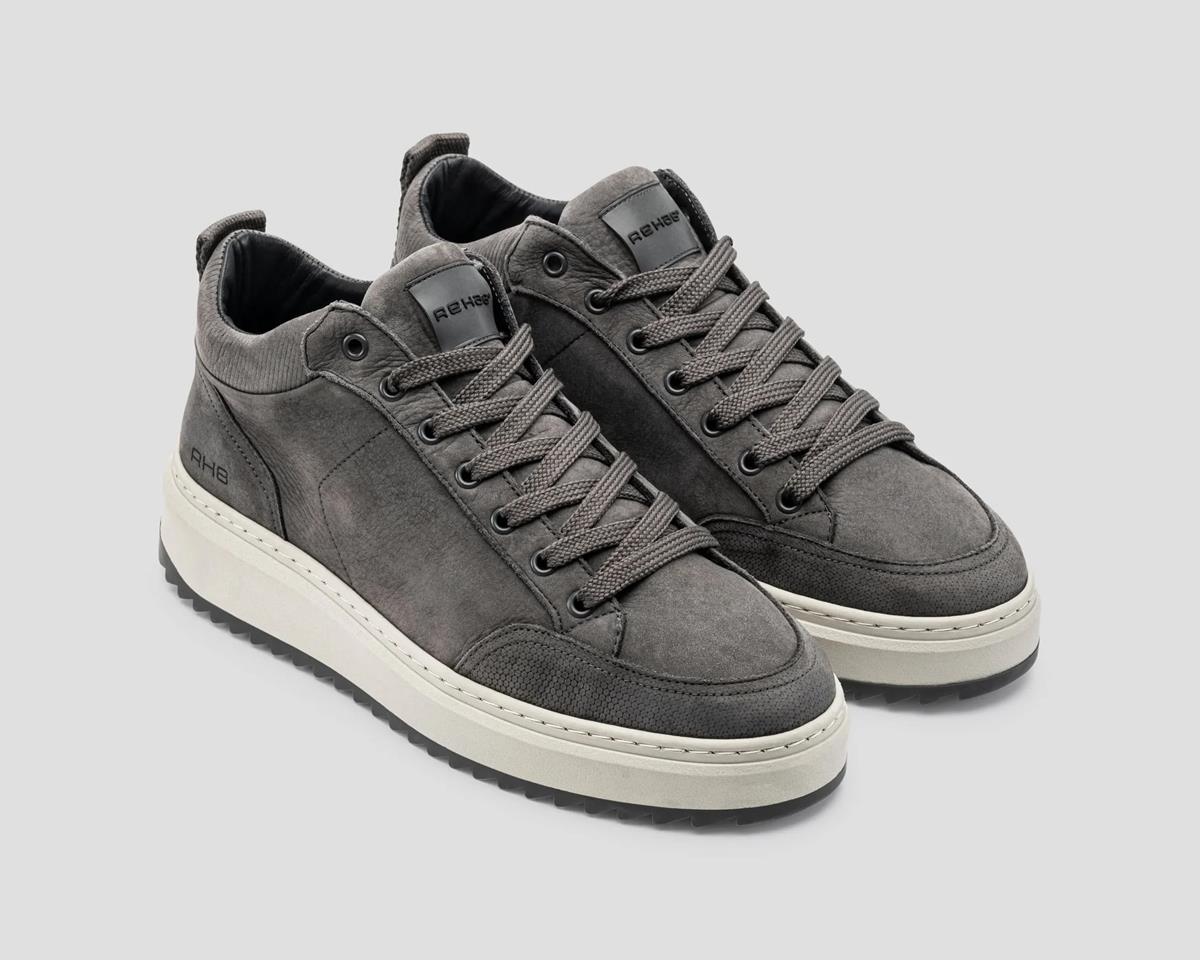 REHAB Sneakers Russel Nub Grijs 1