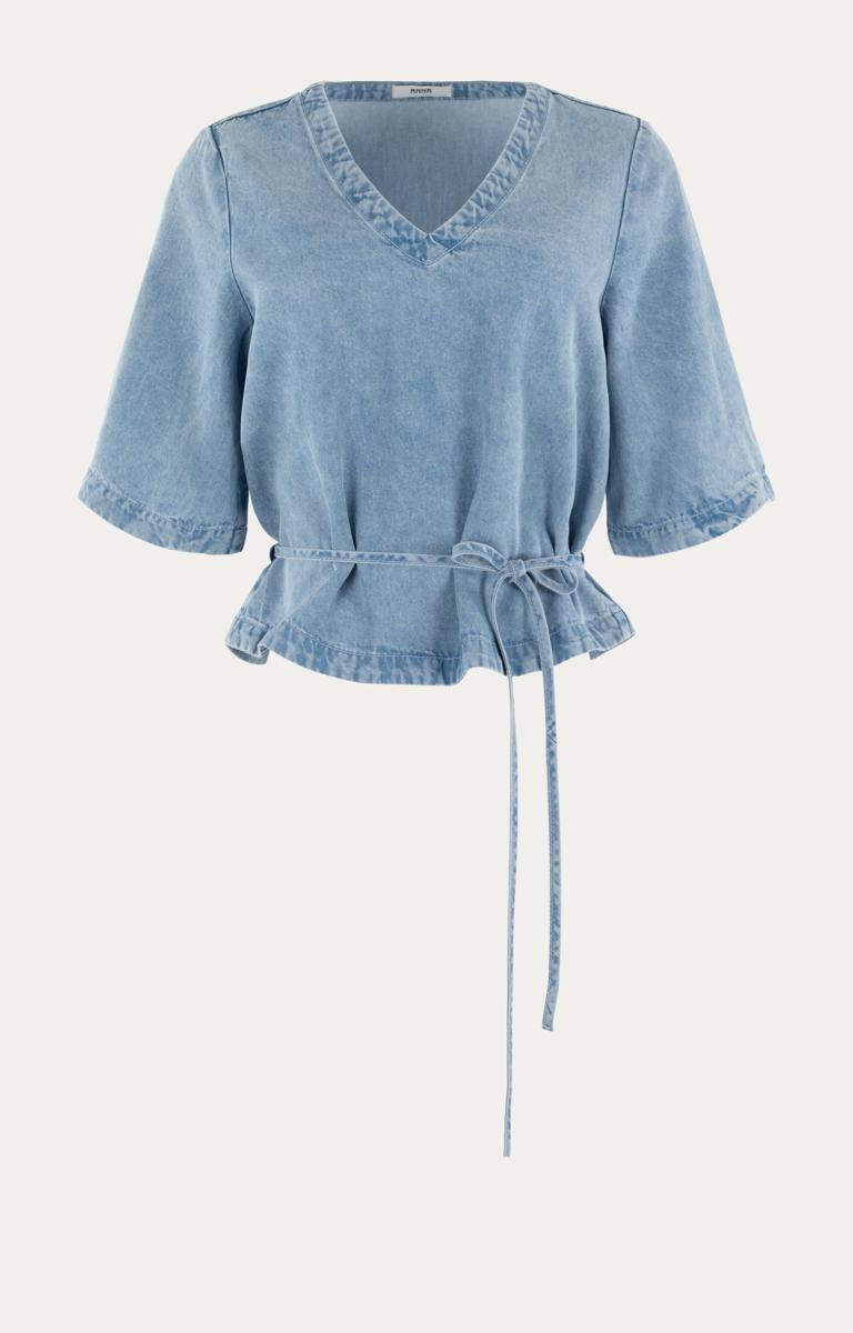 Anna Blouse 67A24-05SASHA Blauw 2