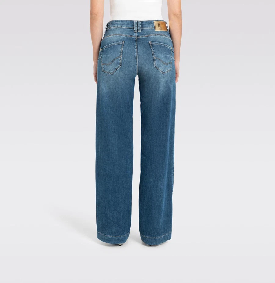 MAC Jeans Rich Palazzo 5233-90-0391L Blauw 3