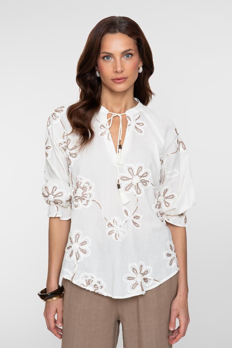 Geisha Blouse 63300-10 Off-White 2