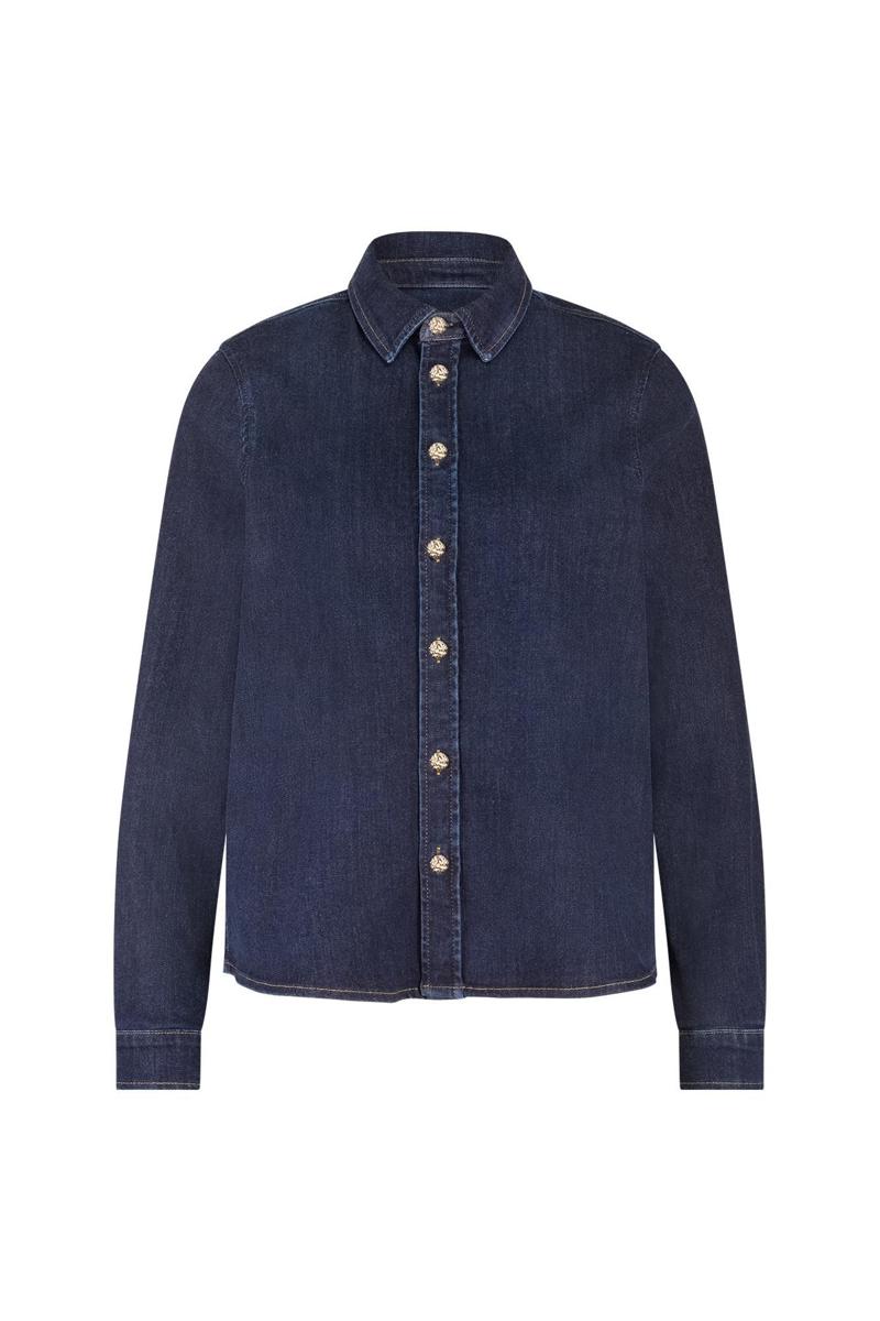 Studio Anneloes Blouse Reyna Denim Blauw 2