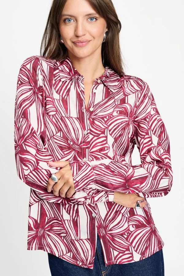 POM Amsterdam Blouse SP9734 Rood 1