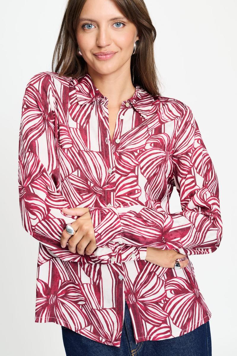 POM Amsterdam Blouse SP9734 Rood 1