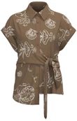 NUKUS Blouse Aneta Taupe 1