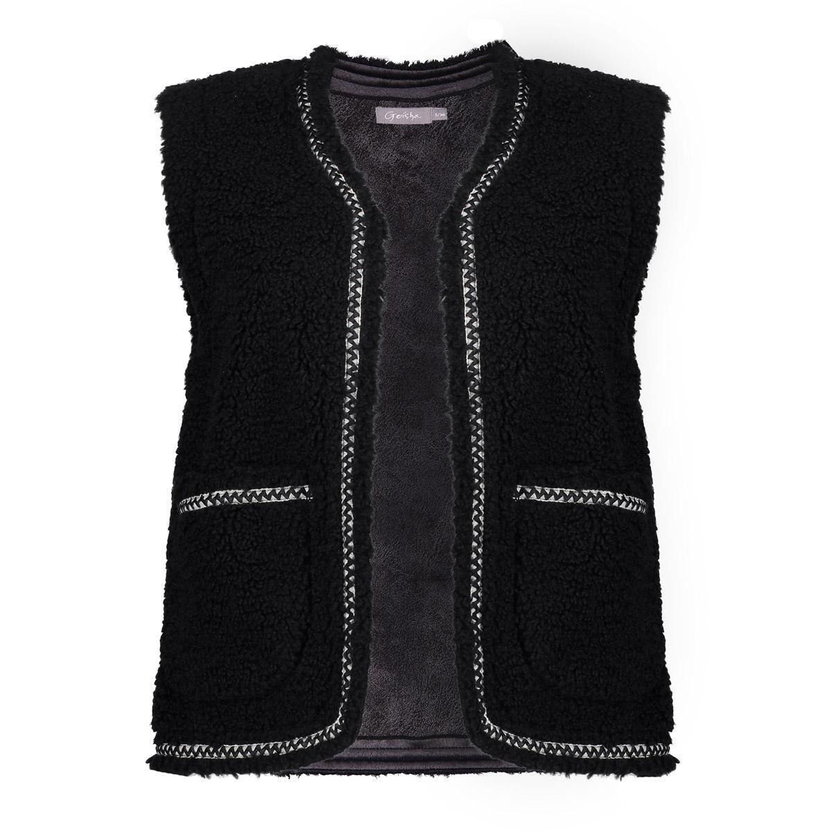 Geisha Gilet 55541-19 Zwart 2