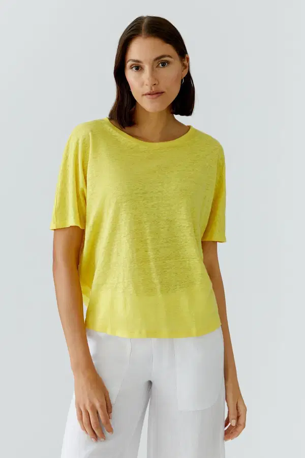 Oui T-Shirt 0097370 Geel  1