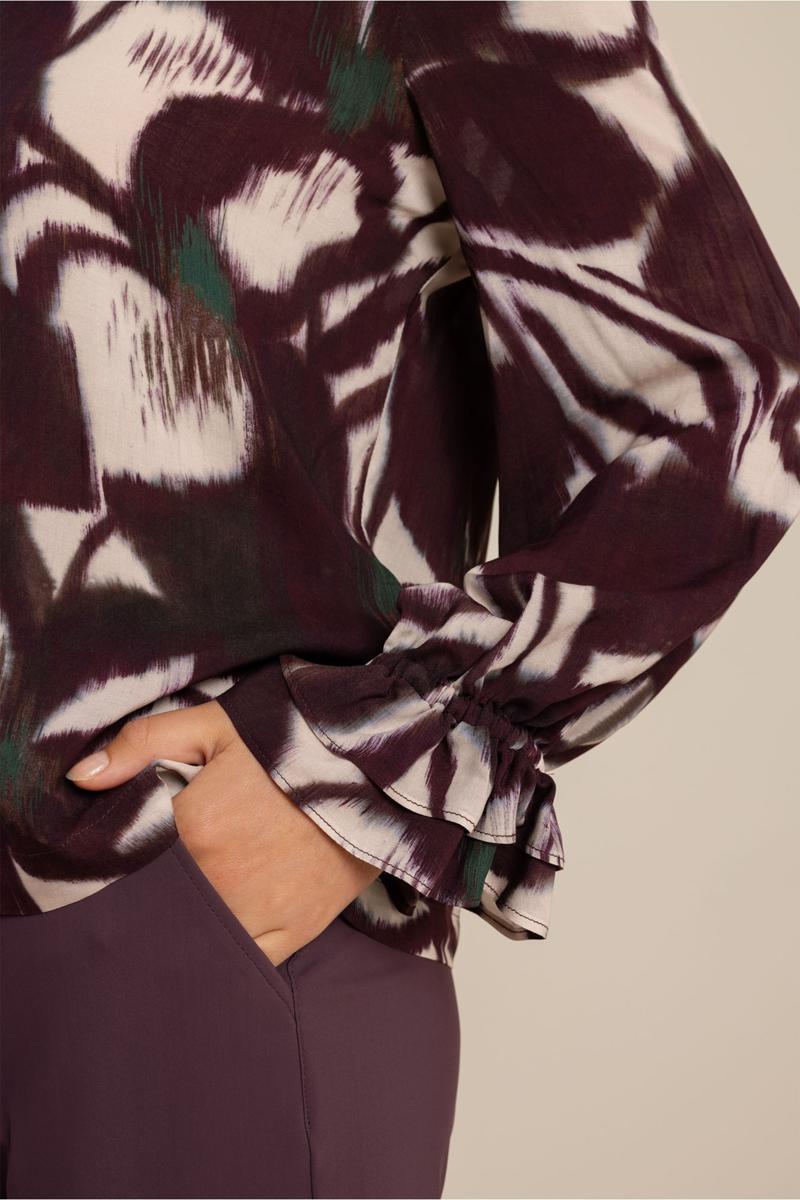 Studio Anneloes Blouse Paula Flower Paars 5