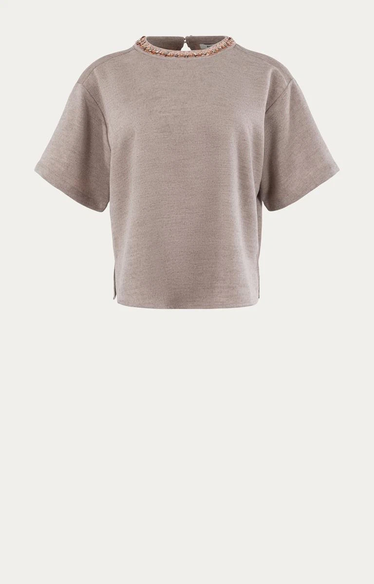 Anna T-Shirt 80a04-03928 Taupe 2
