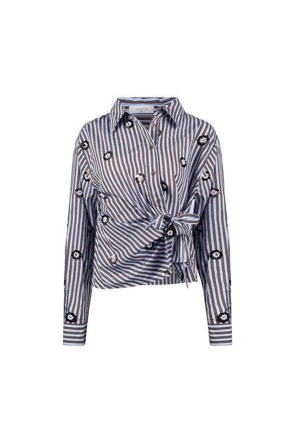 NUKUS Blouse NKF02139 Bruin 1