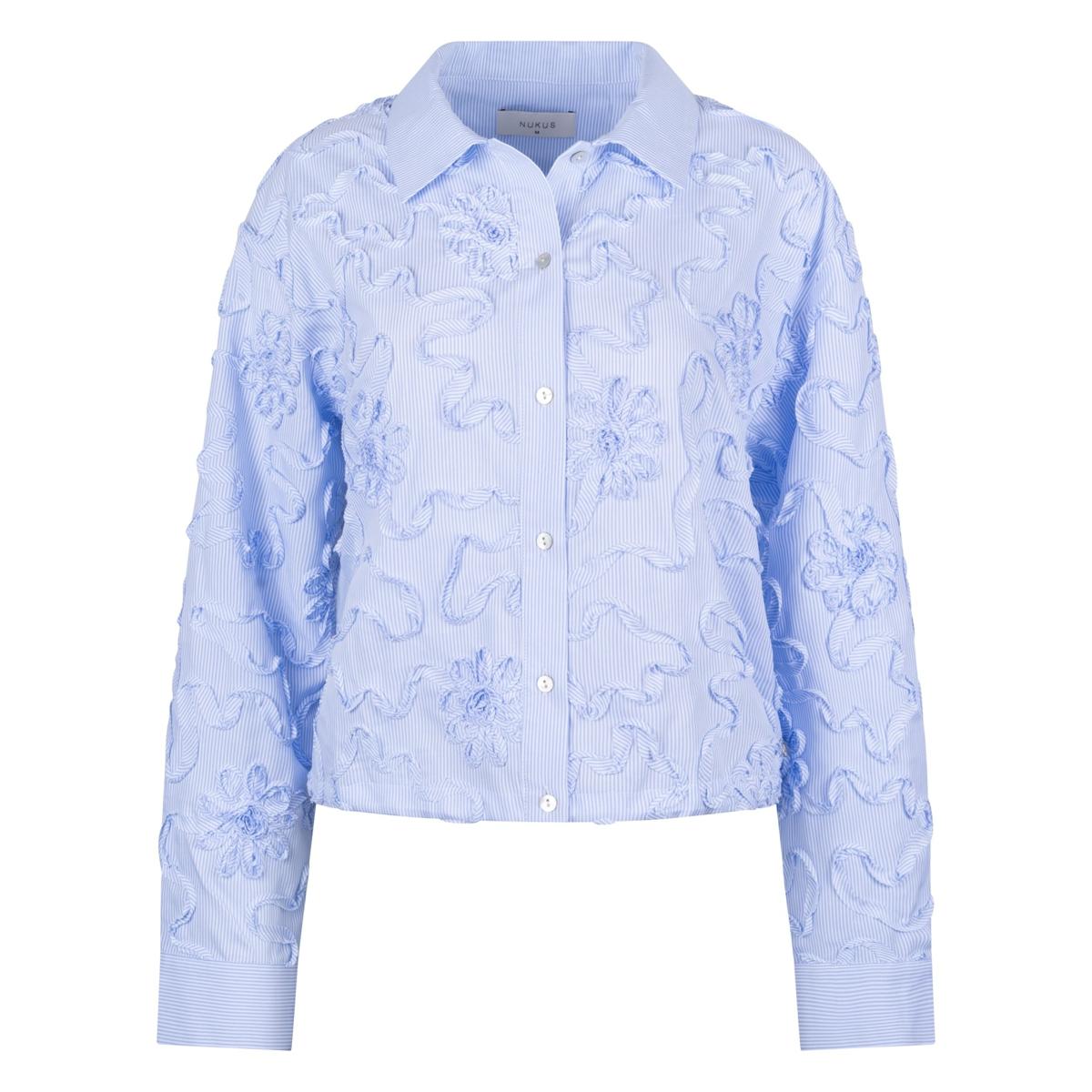 NUKUS Blouse Newport Blauw 2