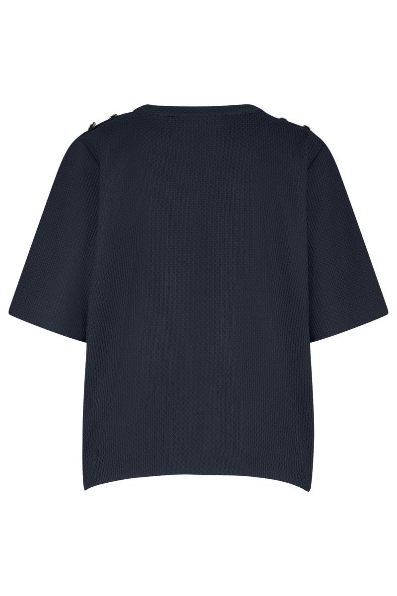 Studio Anneloes Blouse Sierra waffle top Blauw 3