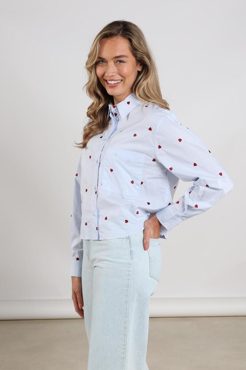 NUKUS Blouse NKS02102 Blauw 4