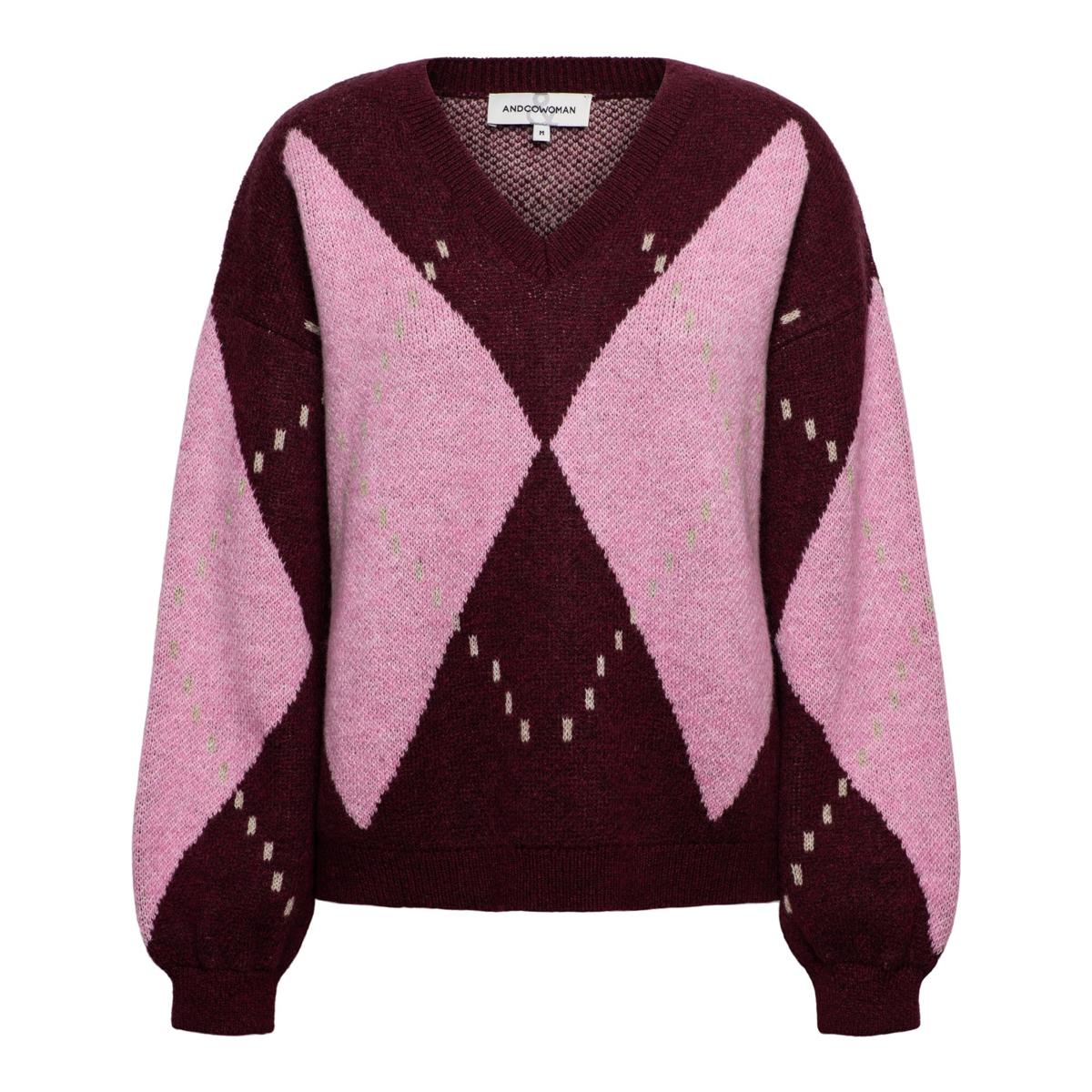 &Co Woman Trui Berber Rood 2
