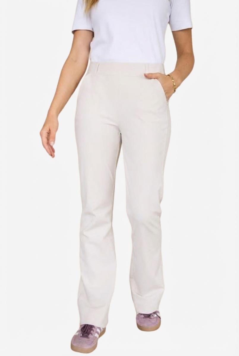 Studio Anneloes Pantalon Flair Bonded Off-White 1