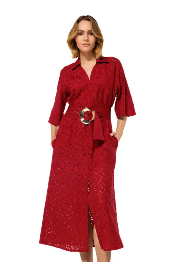 Caroline Biss Jurk 1155 Rood 1