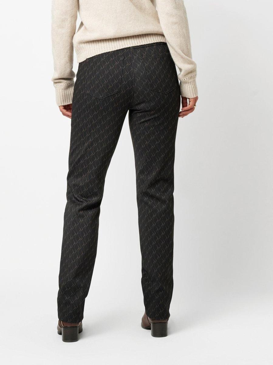 TONI Pantalon Alice Zip Zwart 3