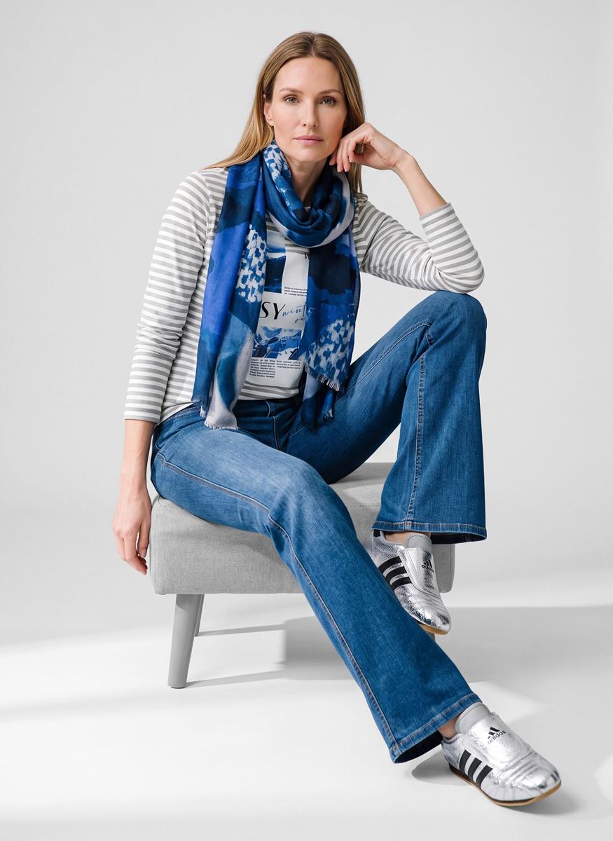 Rabe Sjaal 57-125940 Blauw 5