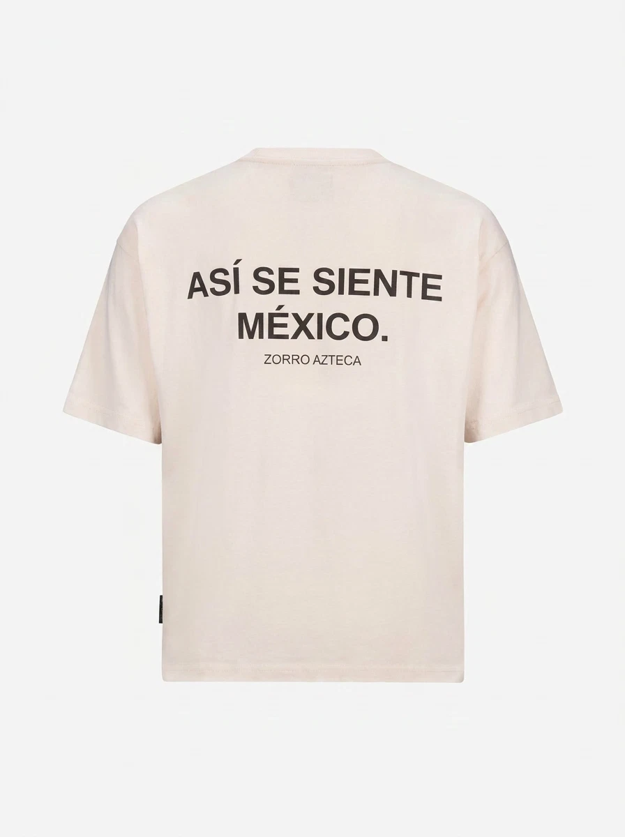 Zorro Azteca T-Shirt Asi se siente Mexico Off-White 1