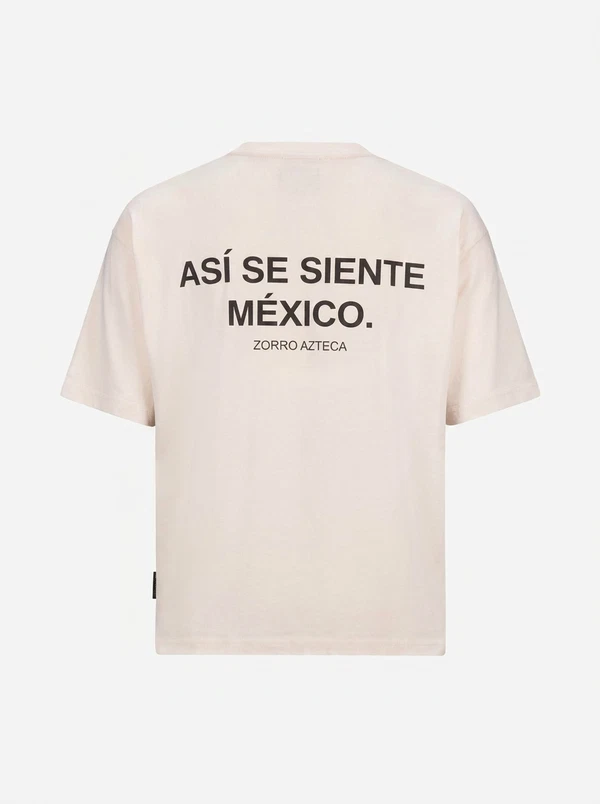 Zorro Azteca T-Shirt Asi se siente Mexico Off-White 1