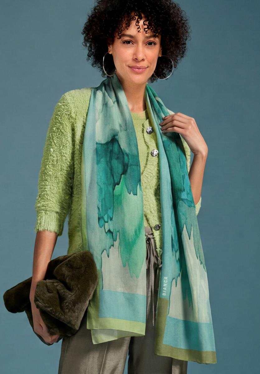 Bianca Sjaal Kapa Blauw 1