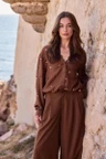 NUKUS Blouse Anika Bruin 6