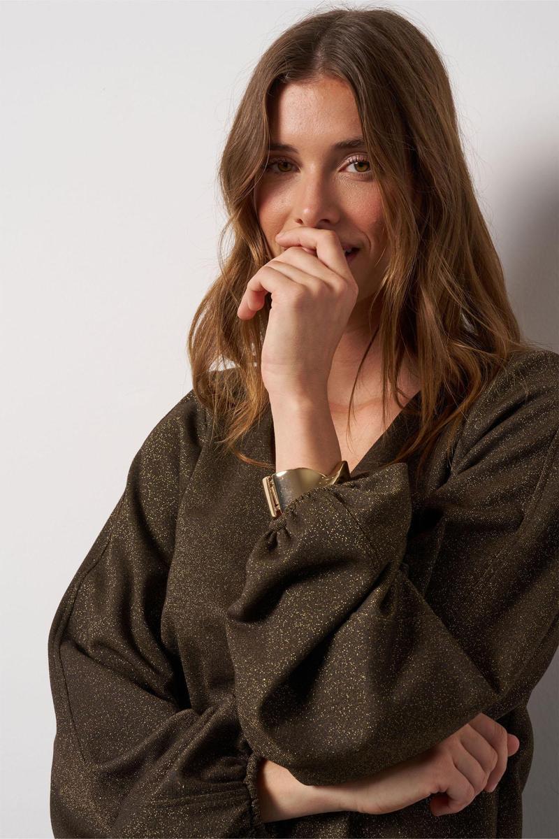 Studio Anneloes Blouse Claudina sparkle Goud 3