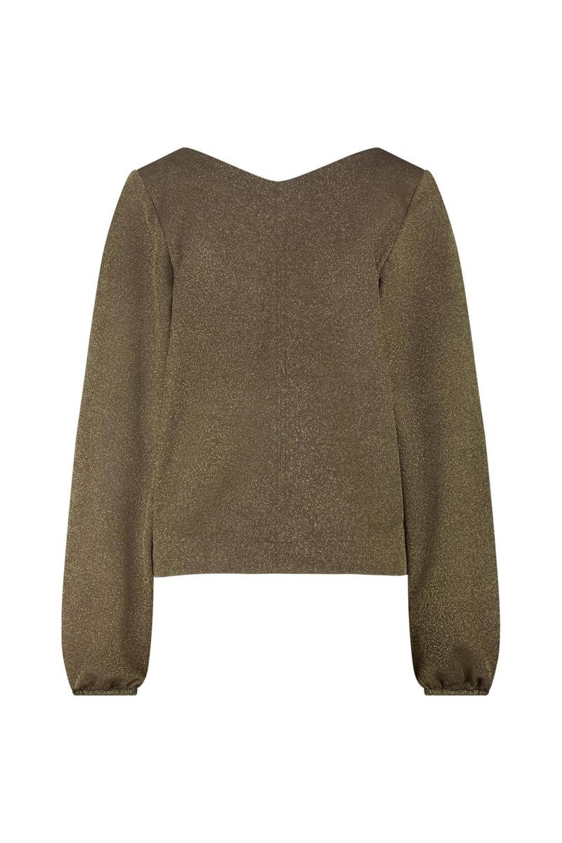Studio Anneloes Blouse Claudina sparkle Goud 3