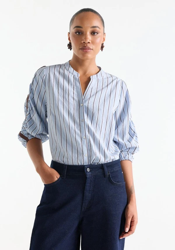 Jansen Amsterdam Blouse Leah Blauw 1