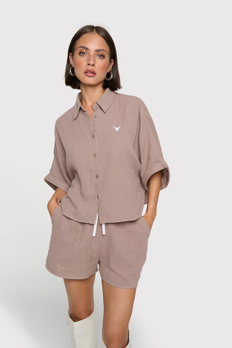 Alix The Label Blouse 2604943698 Taupe 2