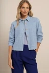 Studio Anneloes Blazer Vieve tweed jacke Blauw 5