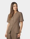 Neo Noir Blouse Jules Taupe 1