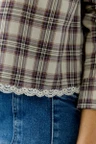 Oui Blouse 0100416 Bruin 5