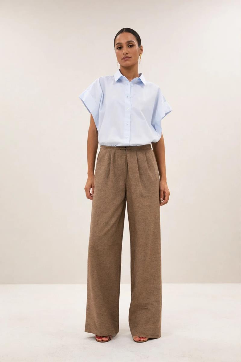 By-Bar Blouse Pixie Chambray Blauw 1