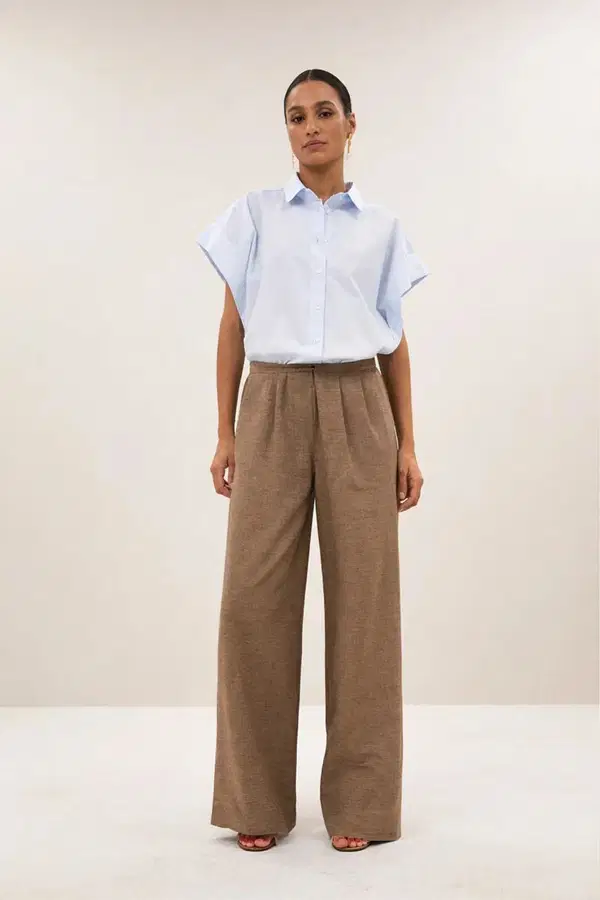 By-Bar Blouse Pixie Chambray Blauw 1