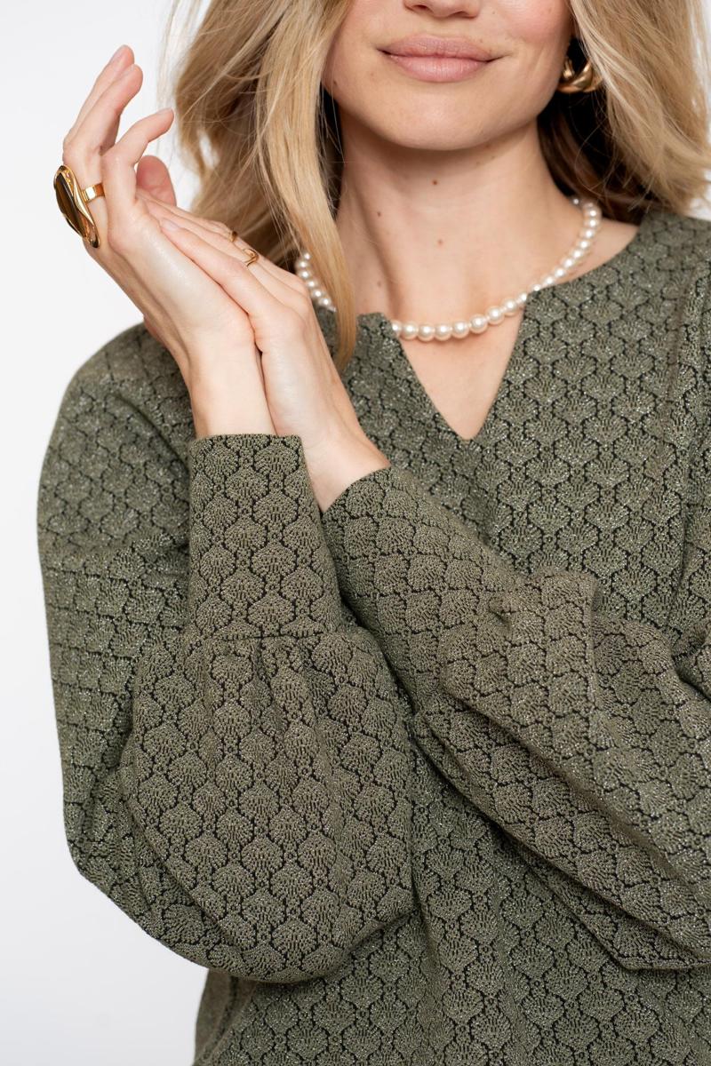 Geisha Blouse 52530-20 Groen 5