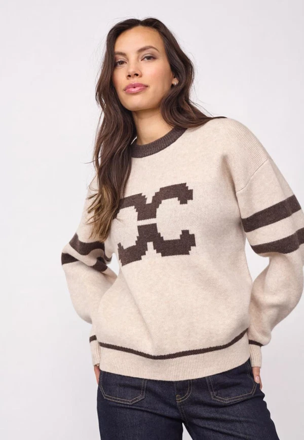 Co'Couture Trui Row Coco Off-White 1