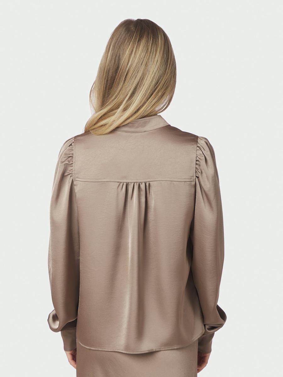 Neo Noir Blouse Rosslyn Taupe 3