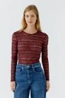 Oui T-Shirt 0099899 Rood 6