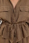 NUKUS Blouse Elma Taupe 6