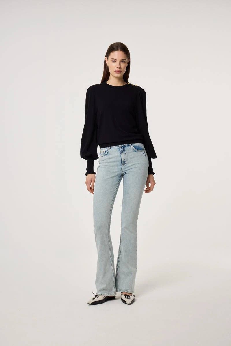 Fabienne Chapot Jeans Eva Flare Blauw 5