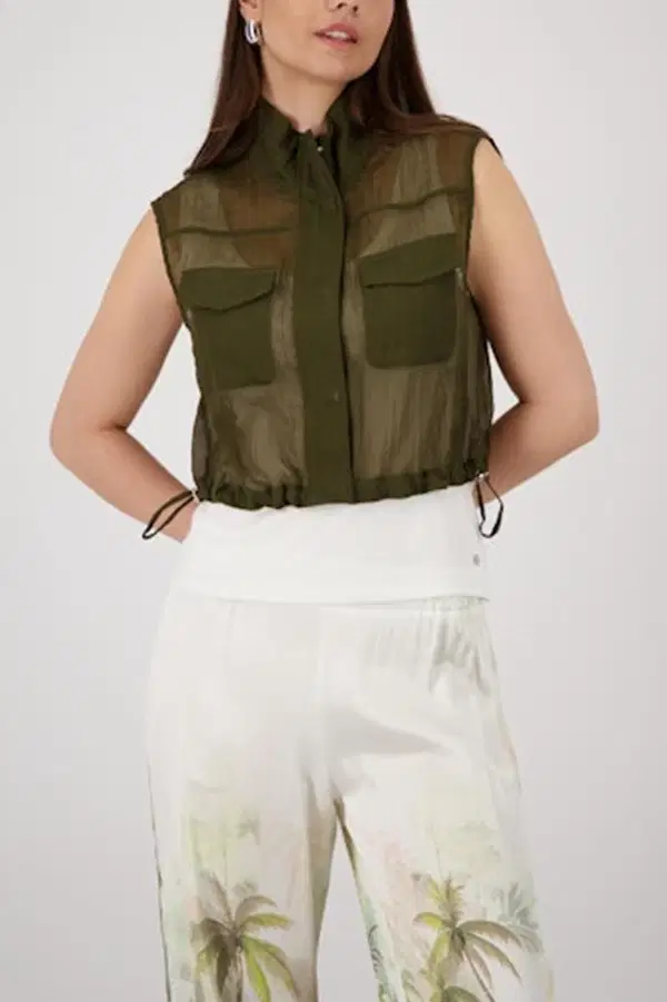 Monari Bodywarmer 410536 Groen 1