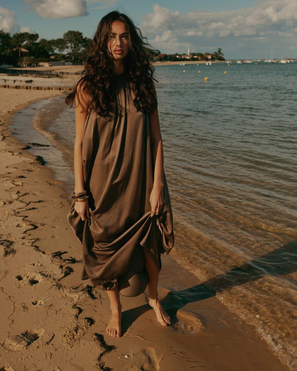 Summum Jurk 5s1646-12464 Taupe 2