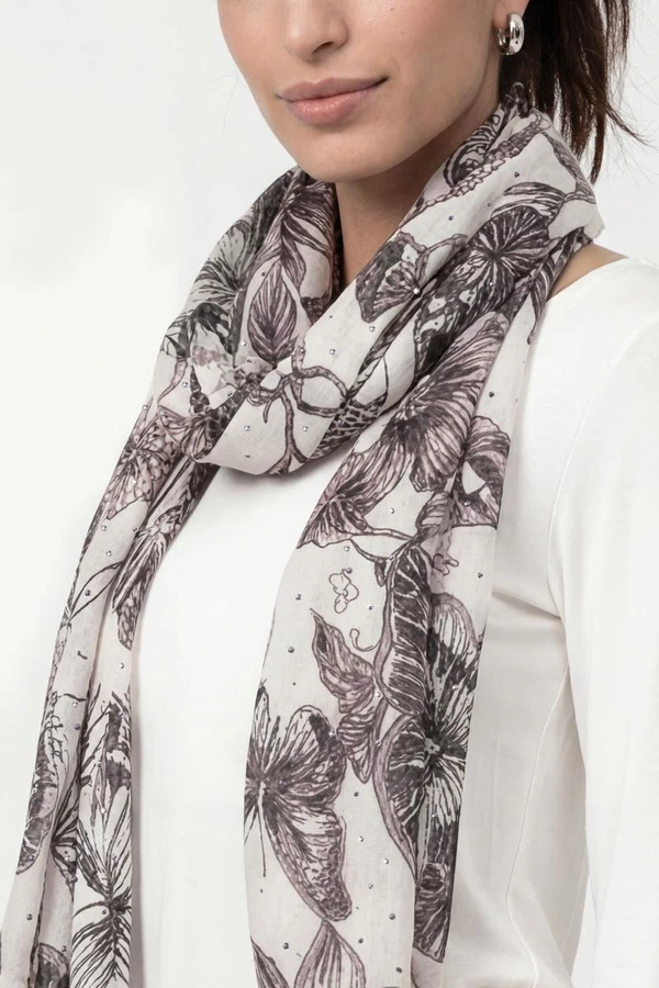 Monari Sjaal 810059 Taupe 1