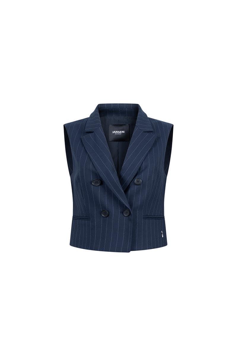 Jansen Amsterdam Gilet Caia Blauw 2