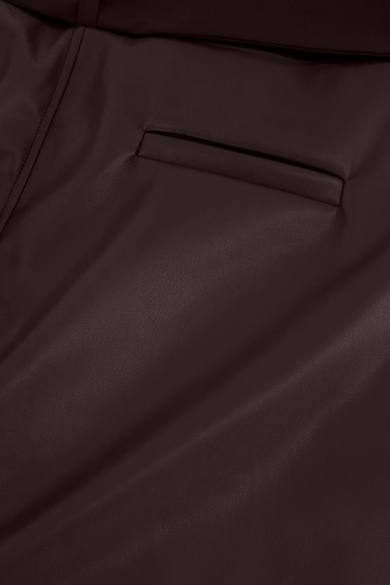 Studio Anneloes Pantalon Lexie faux leathe Bruin 5