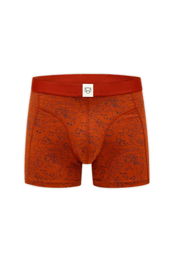 A-dam Boxershort Ginger Scoutmap Rood 1